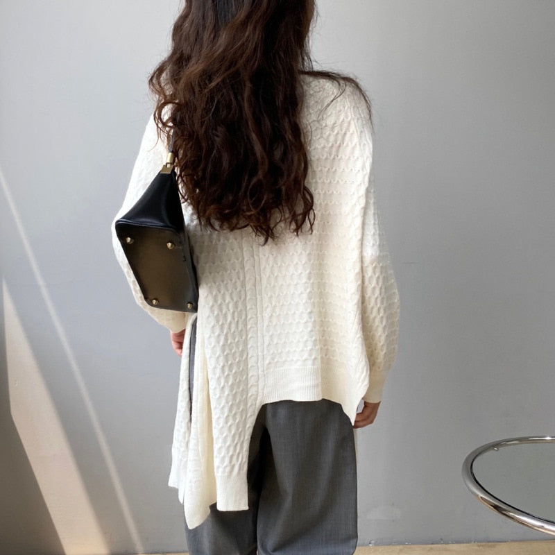 Asymmetry Knitted Sweater
