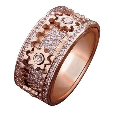 DiamondCraft™ - Geometrischer 3D-Zirkonia-Ring (50% RABATT)
