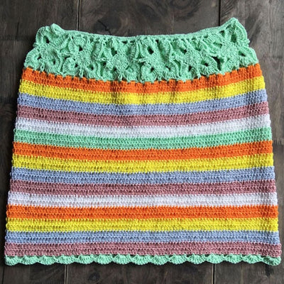 Colorful Crochet Skirt