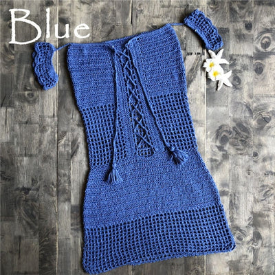 Cut-Out Crochet Dress