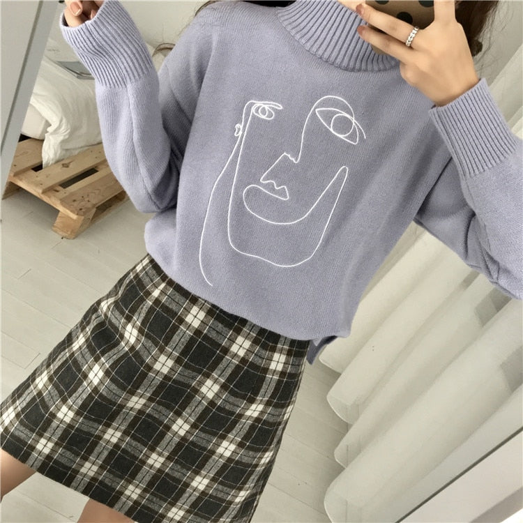 Character Embroidered Sweater