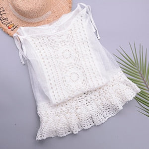 Crochet Chiffon Dress