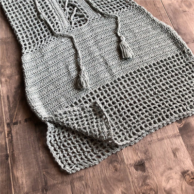 Cut-Out Crochet Dress