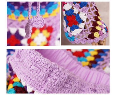 Retro Handmade Crochet Off Shoulder Set