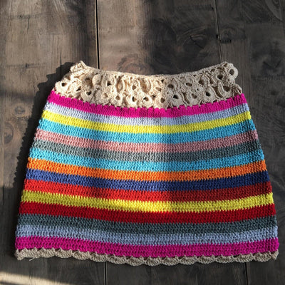 Colorful Crochet Skirt