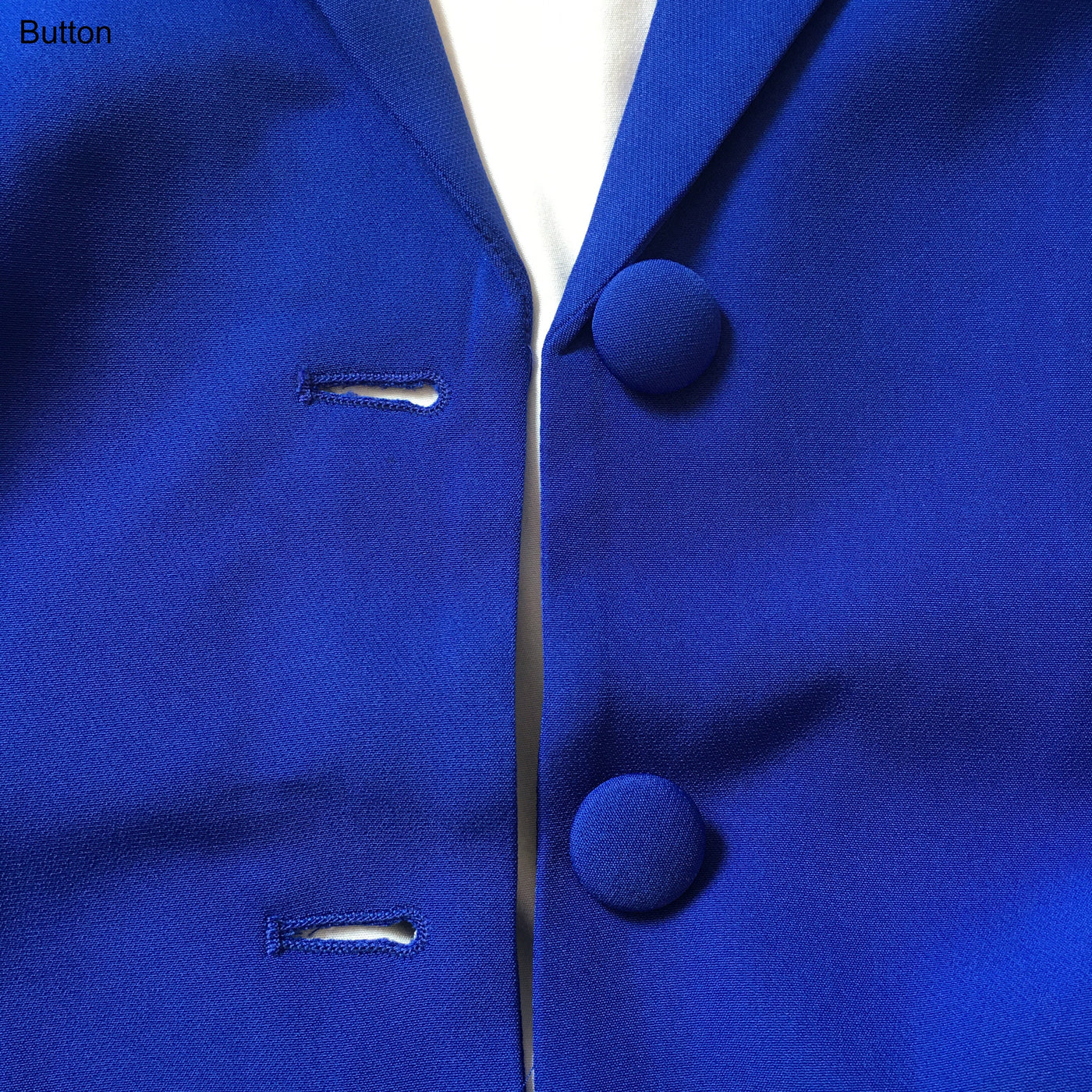 Blue Single Breasted Notched Blazer