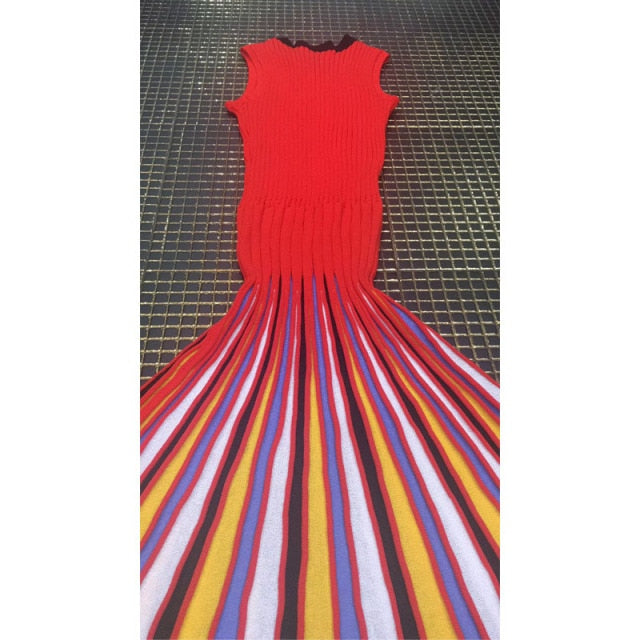 Red Multicolor Dress