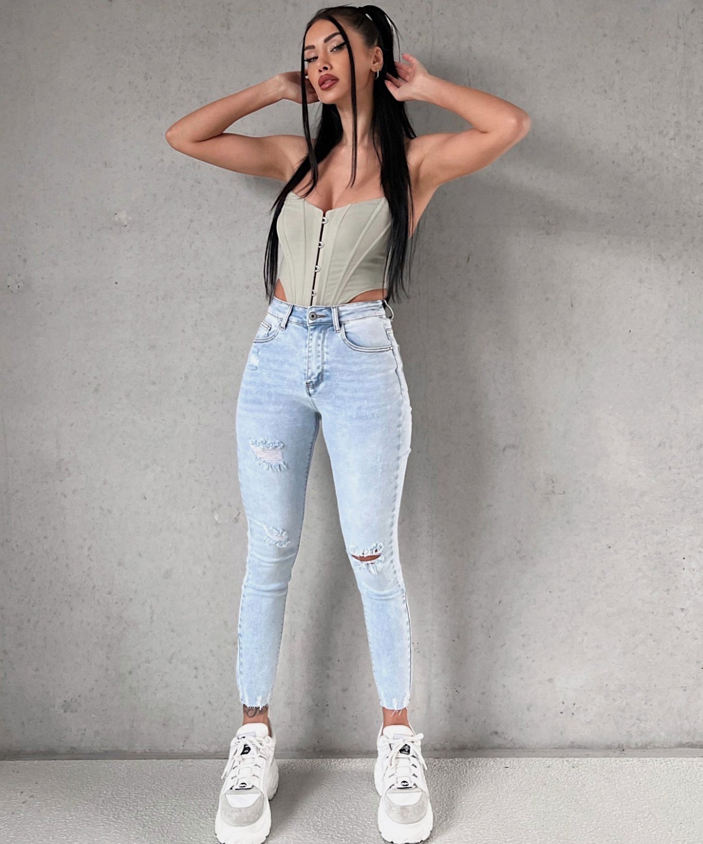 Skinny Jeans Pilar Hellblau