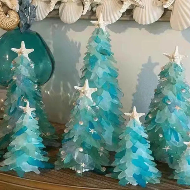 Ocean Whisper™ Meerglasdekor Weihnachtsbaum aus Harz (1+1 GRATIS)