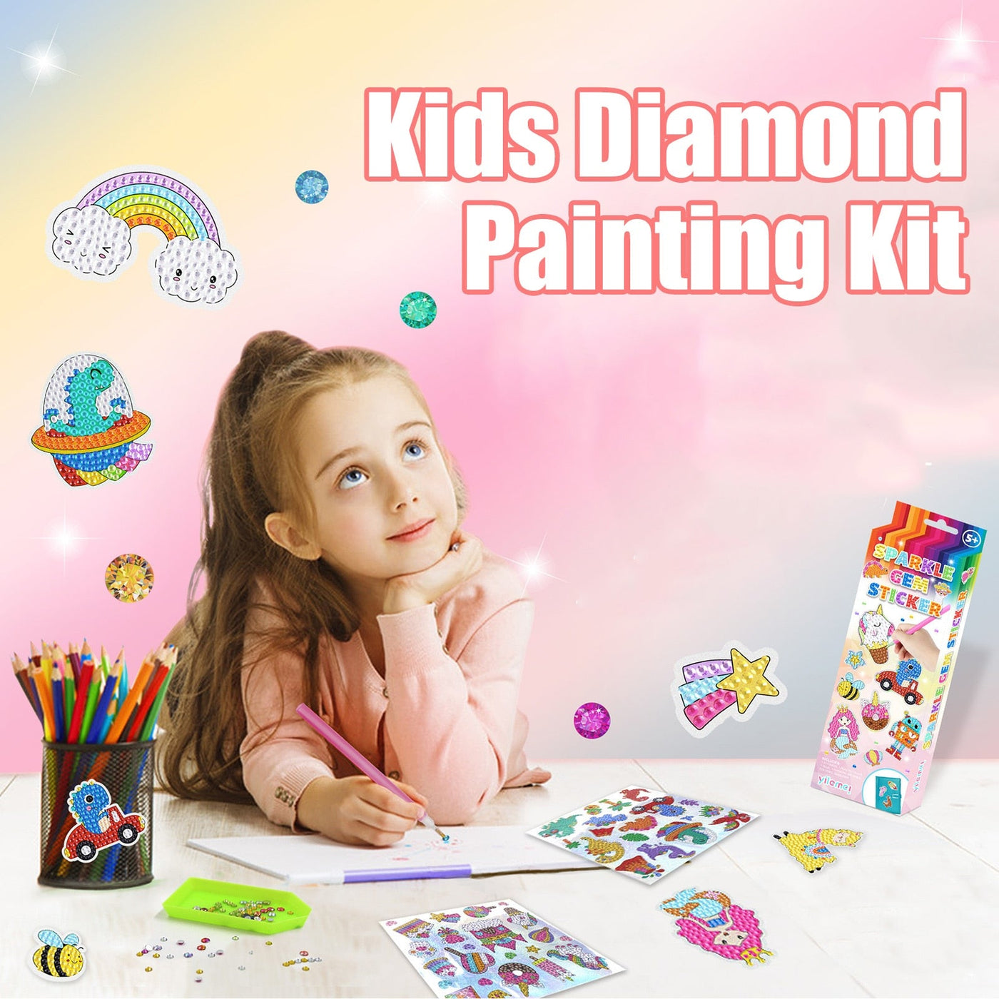 KrystalKids™ - Diamantmalerei für Kinder (50% RABATT)