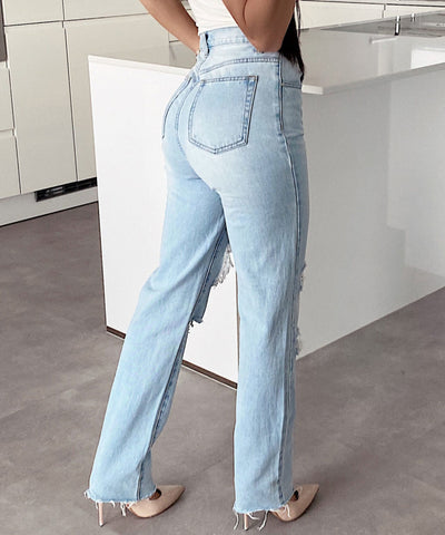 Long Straight Jeans