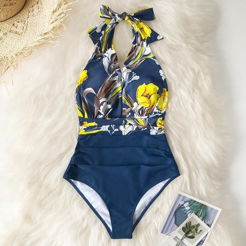 FLOWY - Einteiliger Badeanzug mit Blumendruck