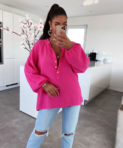 Musselin Bluse Maria Pink